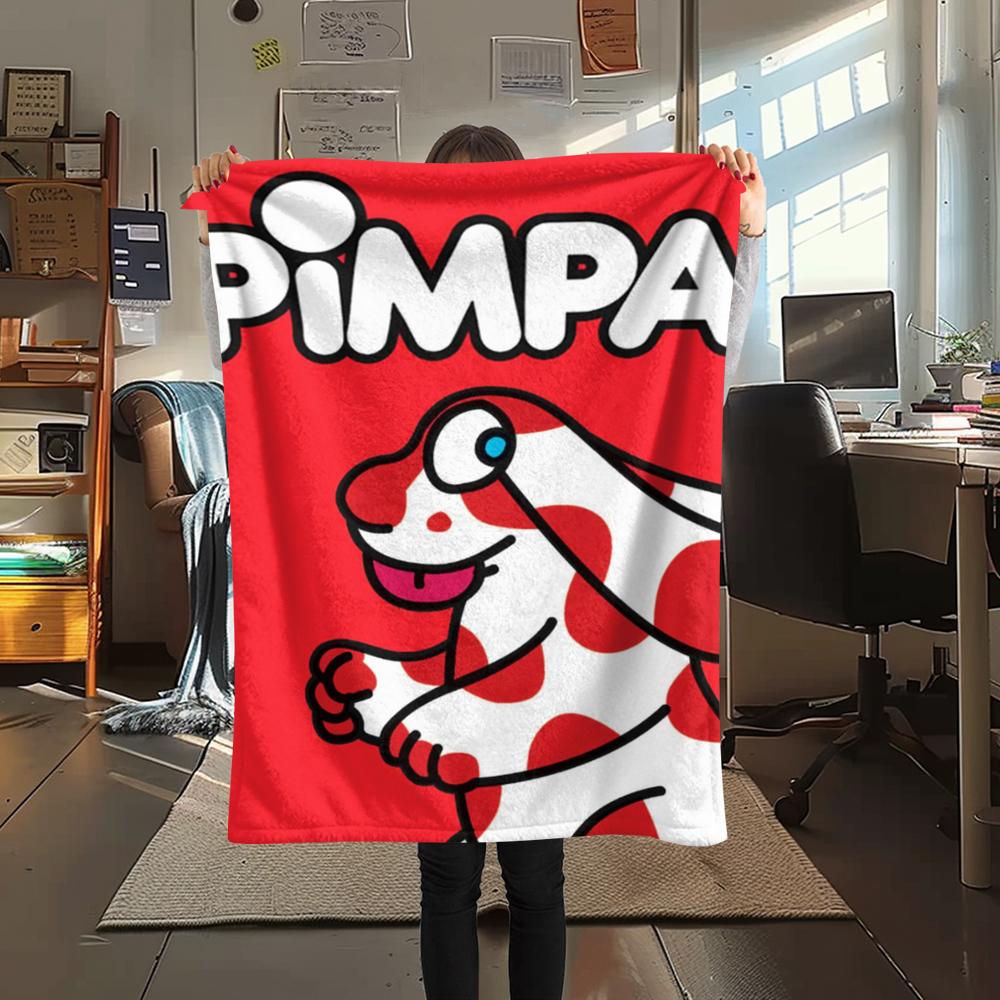 1PC Pimpa Print Flannel Blanket, High quality Comfortable for All Seasons, Home Decor, Warmth and Comfort, Perfect for Christmas Gifts109