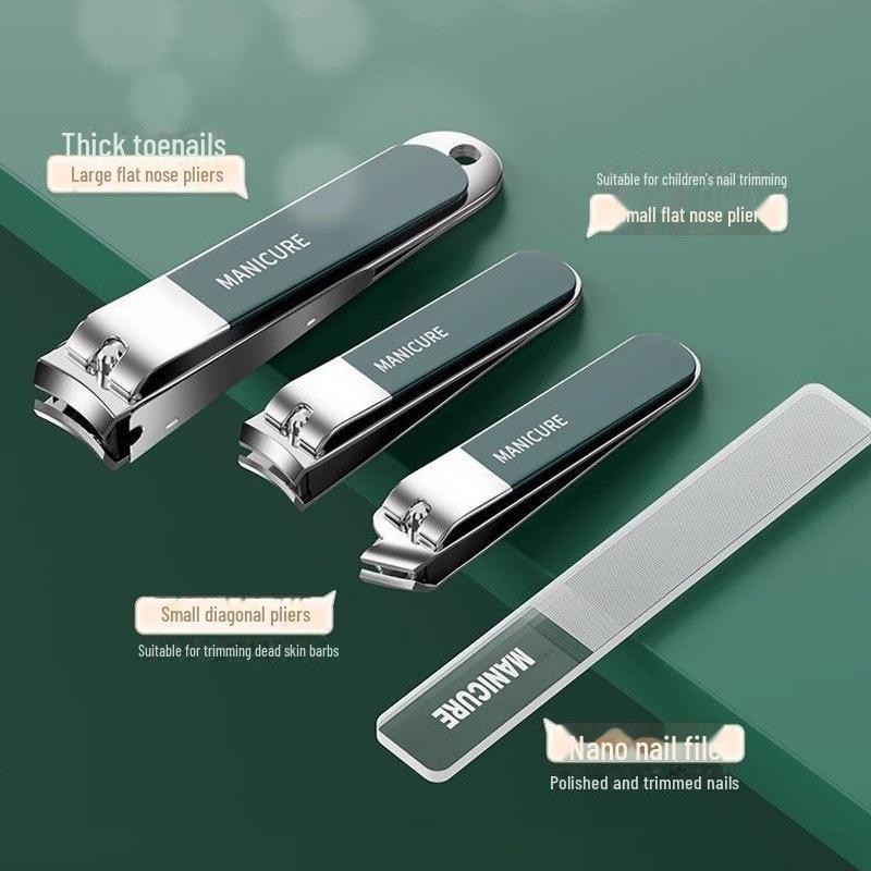Набор кусачек для ногтей с кожаным чехлом - Маникюрные инструменты