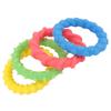 4 Pcs Kids Sensory Ring Toys Silicone Vibrant Colors Textured Skin Friendly Sensory Bracelets
