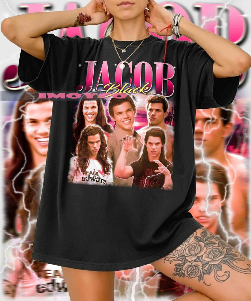 Retro Jacob Black T-Shirt, Unisex Softstyle Vintage Tee