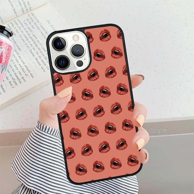 Сексуальная Девушка Леди Красные Губы Чехол для Телефона Для iPhone 17 Air 16 15 14 plus 12 13 Pro max Мягкий Бампер Защитный Чехол coque