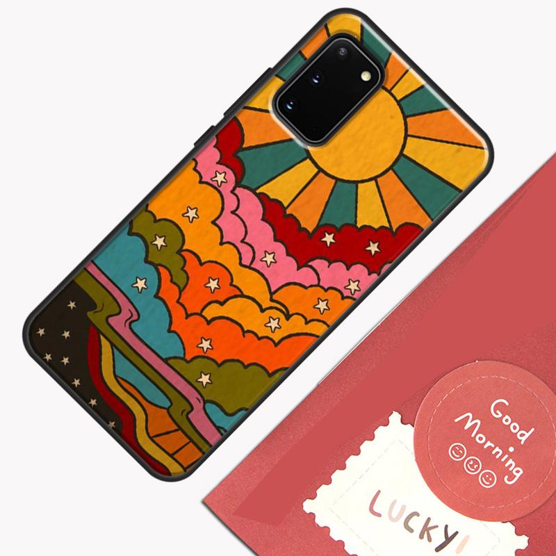 Милый Чехол в Стиле Инди Хиппи Для Samsung Galaxy S22 S21 S23 Ultra Note 20 S8 S9 S10 Note 10 Plus S20 FE Задняя Крышка
