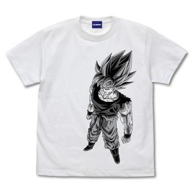 Футболка Cospa Dragon Ball Z Super Saiyan Son Goku БЕЛАЯ L размера [Официальная]