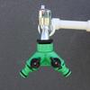 Y-Type Water Pipe Hose Diverter: 1-to-2 Male Thread Faucet Quick Connector