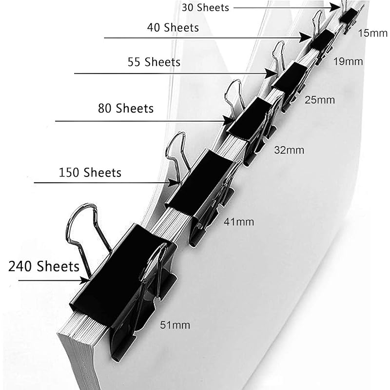 Bambalio 51Mm Binder Clip Black (Pack Of, 36)