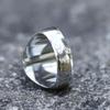 NEW Men's 316L stainless-steel rings skulll ring Motorcycle Band Biker Party Fashion Jewelry for gift free shipping