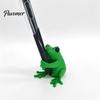 Подставка для ручек 3D-печать, милый держатель для ручек в виде лягушки, ярко-зеленая подставка со структурой для захвата ручек, нескользящий держатель, настольный органайзер