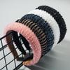 Hand Made Woven Beading Headband Women's Baroque Sponge Hair Bundle Simple Crystal HairHoop