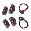 4x Fit For VW Passat B6 B7 CC Golf 6 7 Jetta MK5 MK6 Tiguan Scirocco Red LED Car Door Warning Light Courtesy Door Light