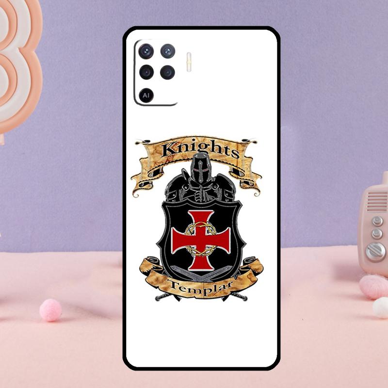 Knights Templar Coat of Arms Phone Case For Oppo A80 A60 A40 A94 A54 A98 A78 A18 A38 A58 A16 A76 A96 A17 A77 A74 A57S A15