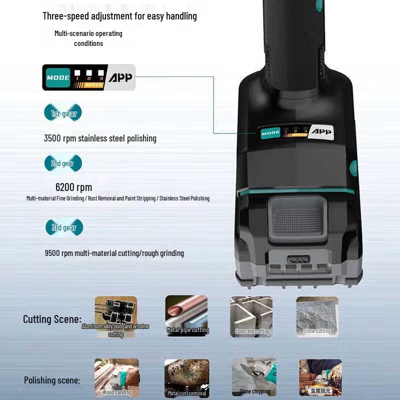 Dayi 40V Cordless Brushless Angle Grinder CN plug (adapter included)