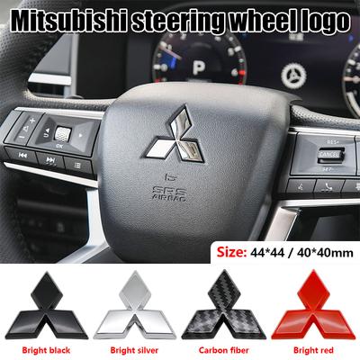 1 шт. ABS Наклейка на центр руля автомобиля для Lancer 10 ASX Outlander Pajero 4 Montero V73 Xpander Значок Декаль