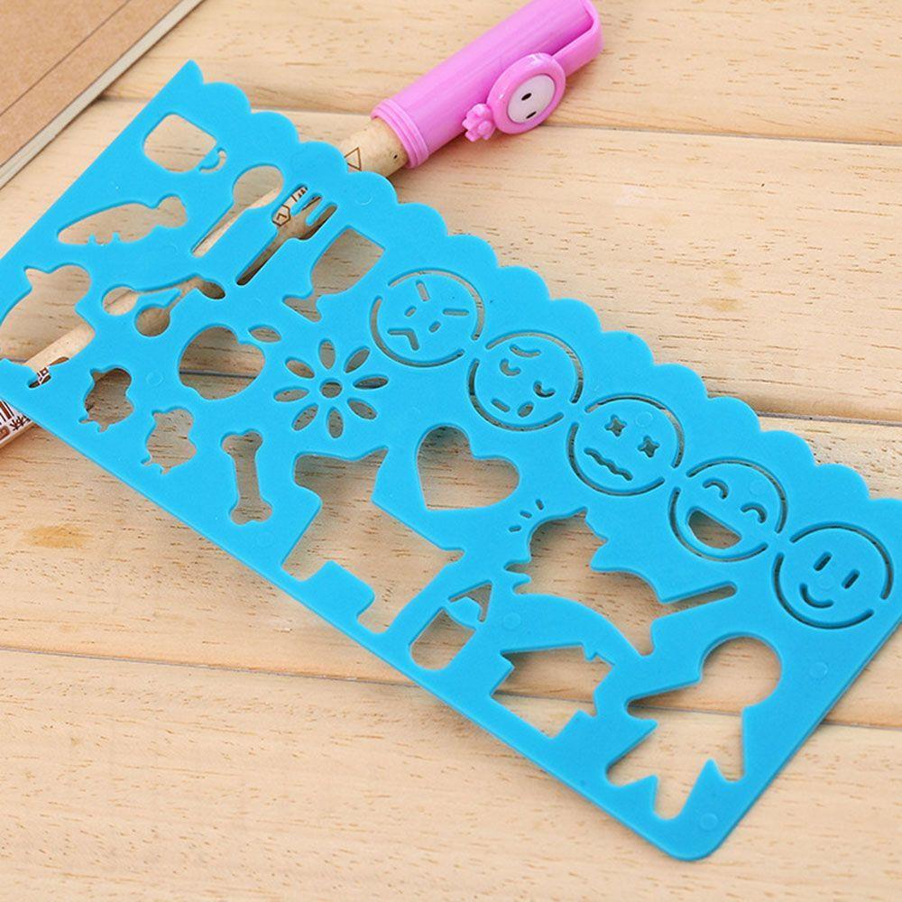 Доска для рисования Мультяшный Спирограф Школьные принадлежности для рисования Пластиковые линейки для рисования Шаблон для рисования