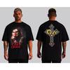 ЧЕРНАЯ ФУТБОЛКА OZZY OSBOURNE HARD ROCK С ПРИНТОМ Спереди и Сзади Высококачественная Роскошь для Мужчин и Женщин Топ Y2k