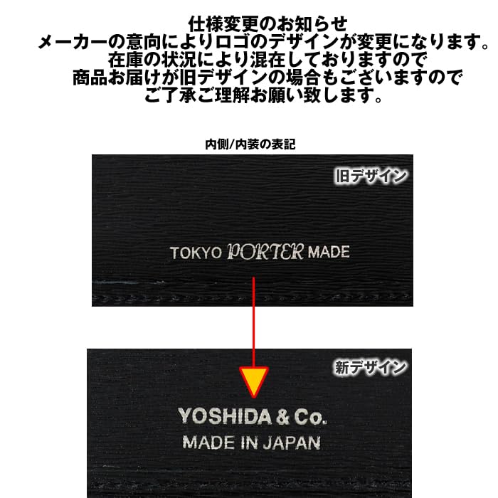 ТЕКУЩИЙ Текущий кошелек Двойной кошелек [Porter] (Натуральная кожа, темно-синяя)