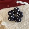 Oversized Plaid Hair Ropes Elastic Ponytail Decorative Hairband Flower Scrunchie  Hair Accessories
