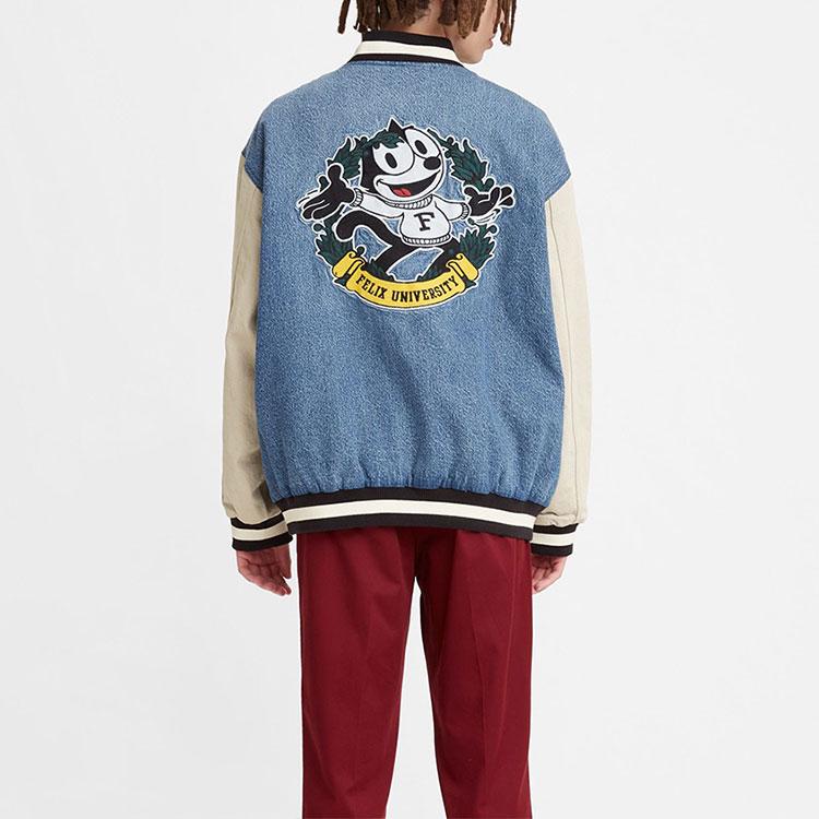Levis X Felix The Cat™ Двусторонняя джинсовая куртка Мужские куртки Синие A1243-0000