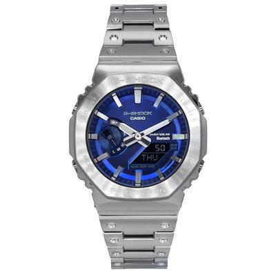 G-Shock аналоговые цифровые полностью металлические смартфон Link синий циферблат солнечные GM-B2100AD-2A 200M мужские часы