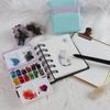 Портативная палитра акварельных красок, дизайн подпакета, пластиковая коробка для пигментов, для путешествий