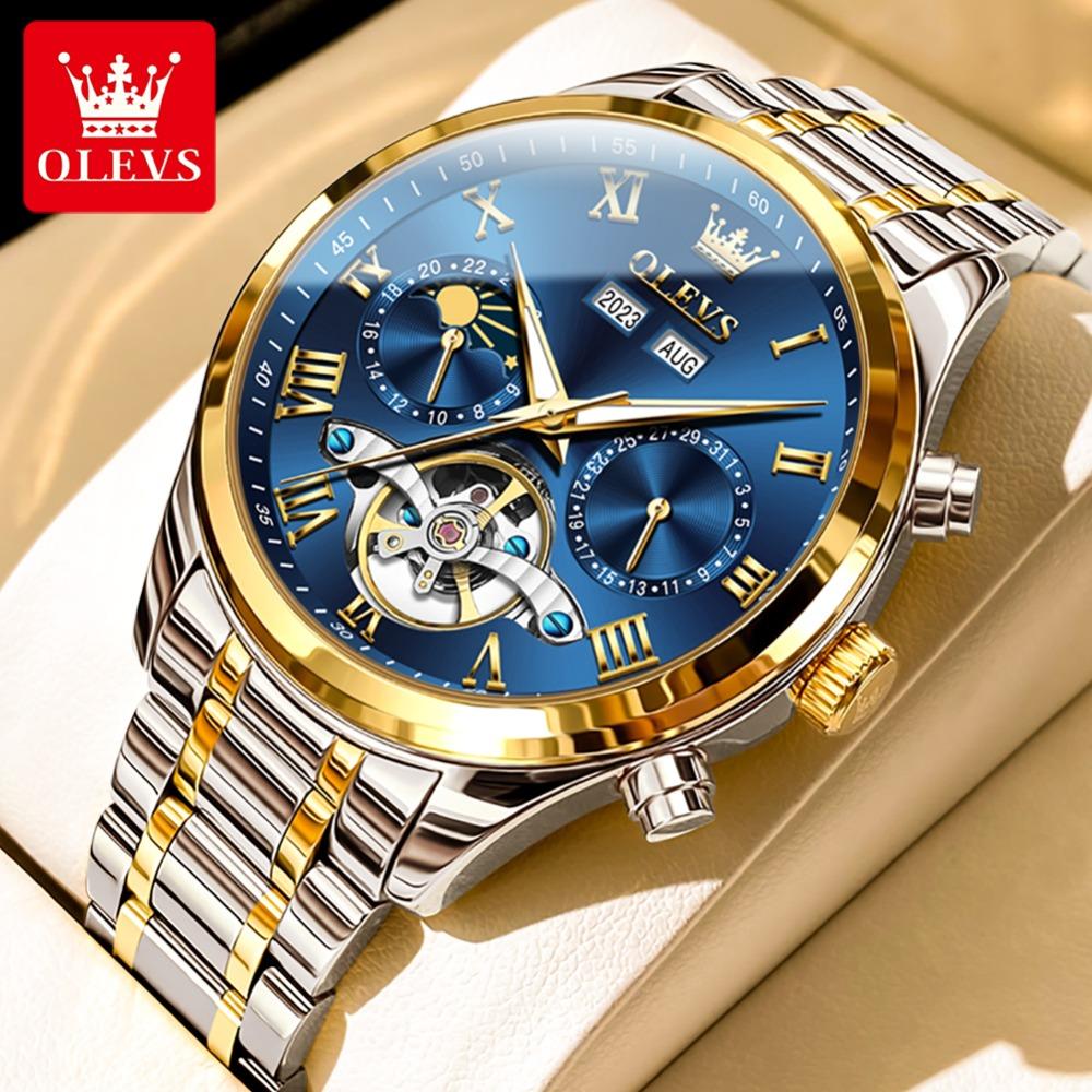 OLEVS New Top Men's Watch Multifunctional Mechanical Watch Fully Automatic Business Waterproof Men's Watch High -end Watch