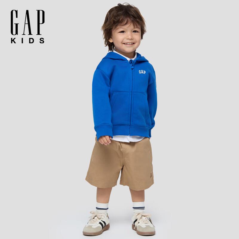 Gap Kids' Logo Fleece Full-Zip Hoodie