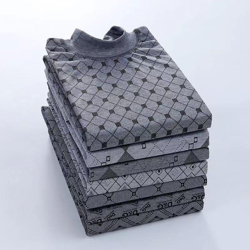 Мужское термобелье больших размеров из чистого хлопка на осень - для людей среднего и пожилого возраста