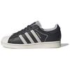 Adidas Superstar Carbon Grey Contrast Stitch Unisex Sneakers Black Cloud-White Grey-Two IF1780