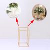 Flower Display Stand Gold Tall Floor Vase Plant Shelf Detachable Metal Flower