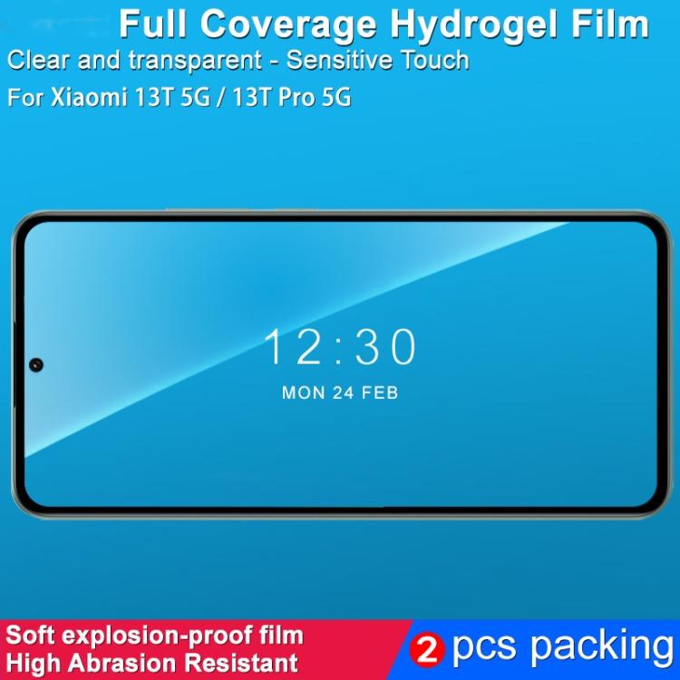 Hot Selling Xiaomi Screen Protector for Xiaomi 13T / 13T Pro 5G 2pcs Imak Curved Full Screen Hydrogel Film Screen Protector