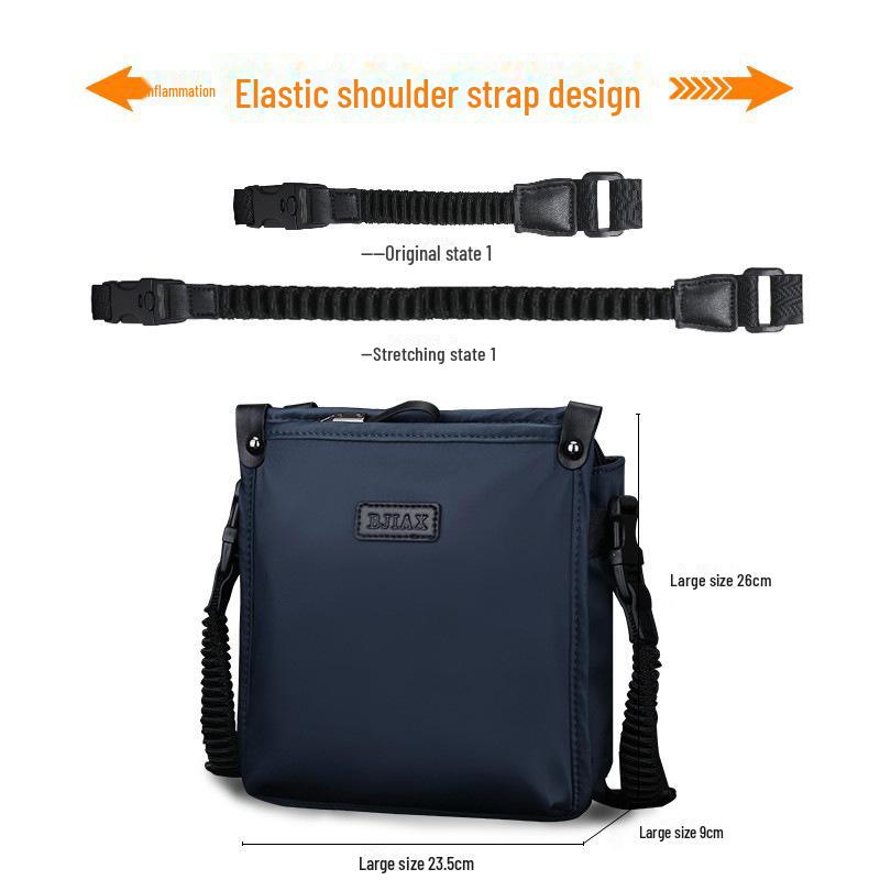 Baojiaxi Мужская водонепроницаемая сумка через плечо из ткани Оксфорд - повседневный рюкзак и сумка-мессенджер 