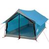 VidaXL Tente de camping 2 personnes bleu 193x122x96 cm taffetas 185T 94360