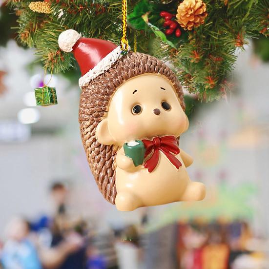 Christmas Tree Pendant Vibrant Long-lasting Cute Animal Elephant Design Colors Acrylic Hanging Decoration