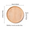 Wooden Dish Decor Tray Japanese Tableware Solid Wood Plate Fruit and Hotel Barbecue and Wooden Dining Plate Rubber Wooden Tray
