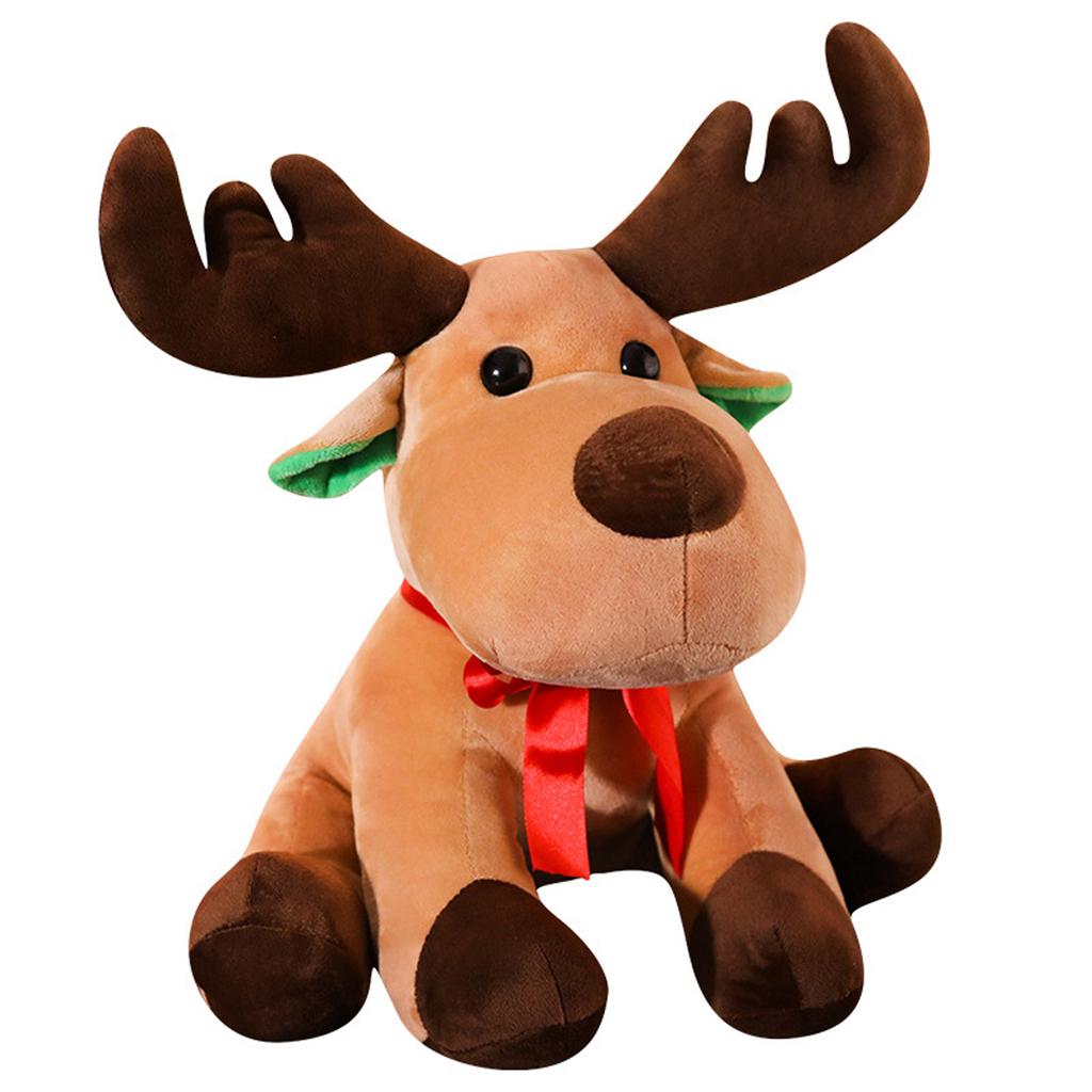 Cartoon Christmas Elk Doll Plush Toy Christmas Foreign Trade Decoration Christmas Eve Christmas Gift