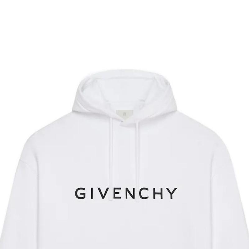 Givenchy Logo print Cotton Hoodie BMJ0HC3YAC-100