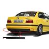 Для BMW 3 серии E36 1990-2002 M3 / M Sport Стилизованный светодиодный задний сплиттер бампера, спойлер-губа, диффузор, глянцевый черный