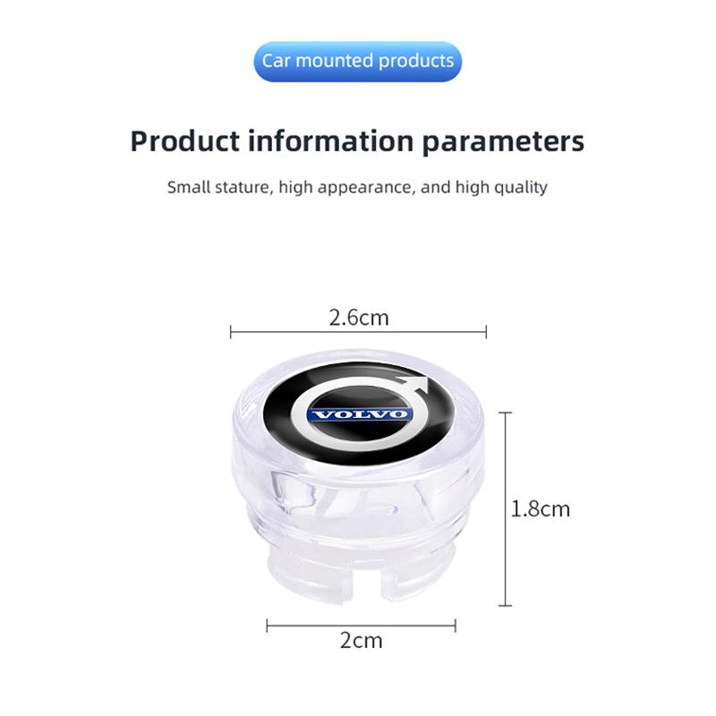 Car Cigarette Lighter Cover Dustproof Decoration Cap Sticker For Volvo ES90 EC40 EX40 EM90 XC90 V90 V60 XC60 V40 S80 S60 C40 V70