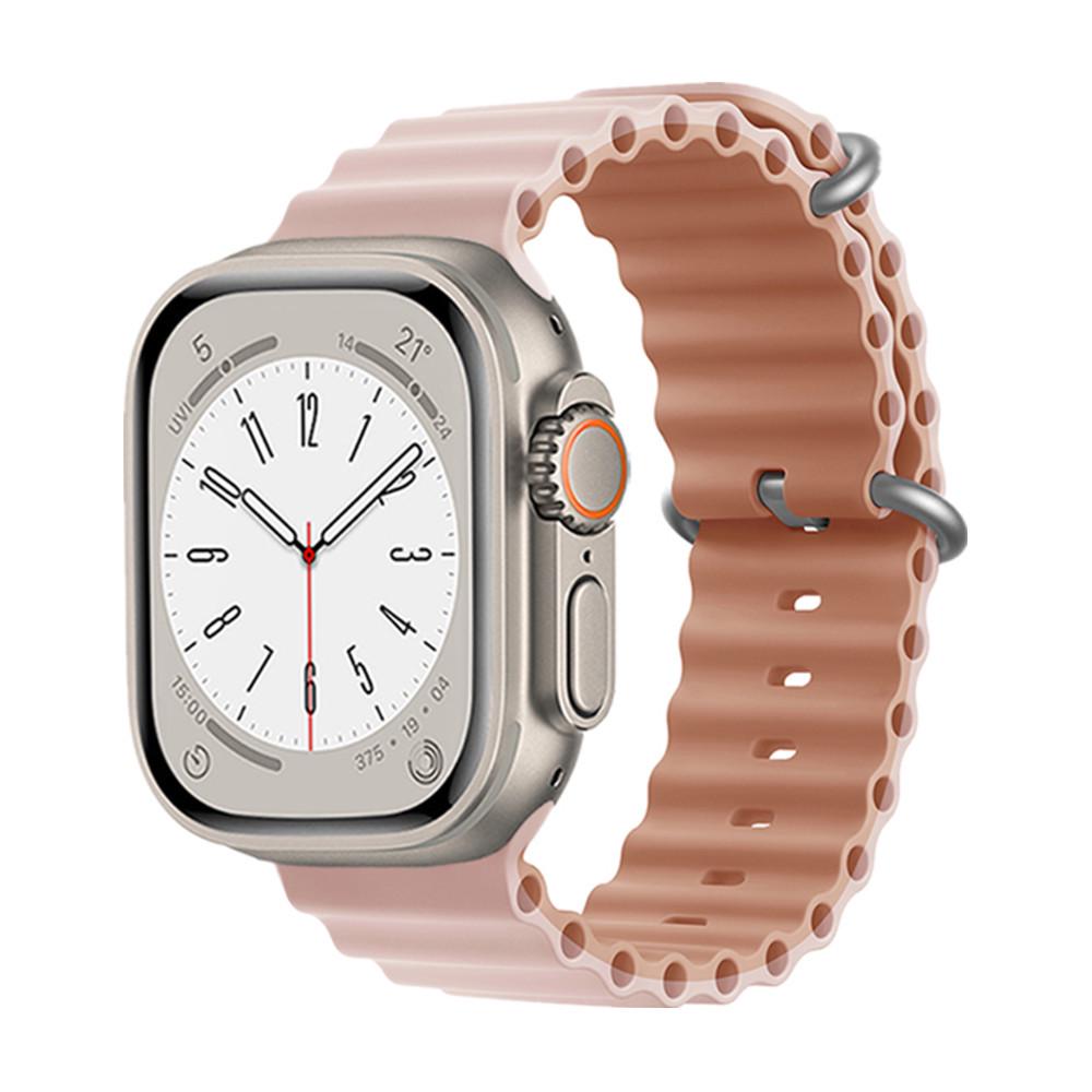 Силиконовый ремешок Apple Watch 11 Ultra с двойной пряжкой