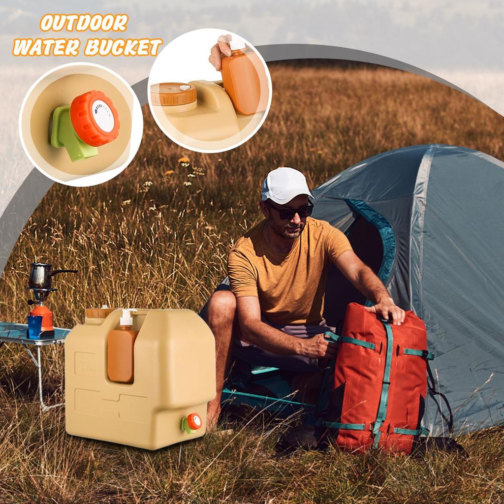 Емкость для воды для кемпинга с дозатором лосьона - 5 галлонов портативный водонос для кемпинга походов | Товары для пикника