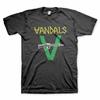 Футболка с оригинальным логотипом The Vandals - Черная унисекс футболка