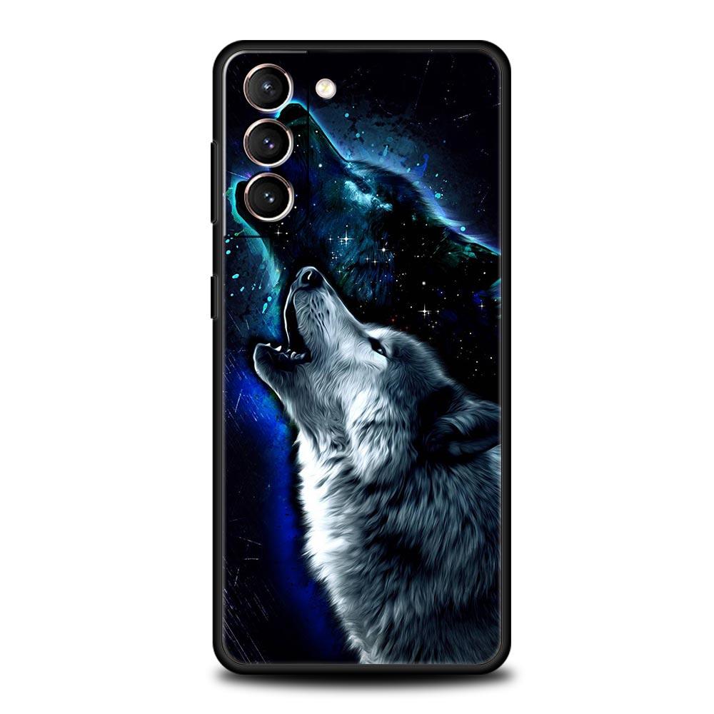 Чехол с изображением животного волка для Samsung Galaxy S22 Ultra S20 S21 FE 5G S10 S9 Plus S10E S8 Note 10 Lite 20, мягкий силиконовый черный чехол