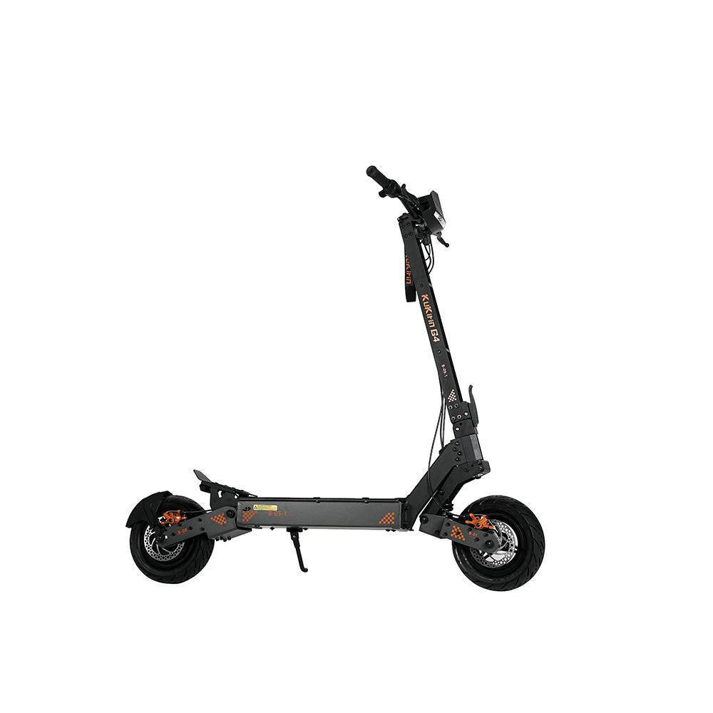 KuKirin Внедорожный электроскутер G4 с двигателем мощностью 2000 Вт, аккумулятором 60 В 20 А·ч, максимальным запасом хода 75 км, максимальной скоростью 70 км/ч, 11-дюймовыми вакуумными шинами