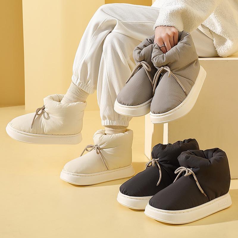 Зимние хлопковые тапочки-кроссовки с эластичной резинкой для мужчин и женщин