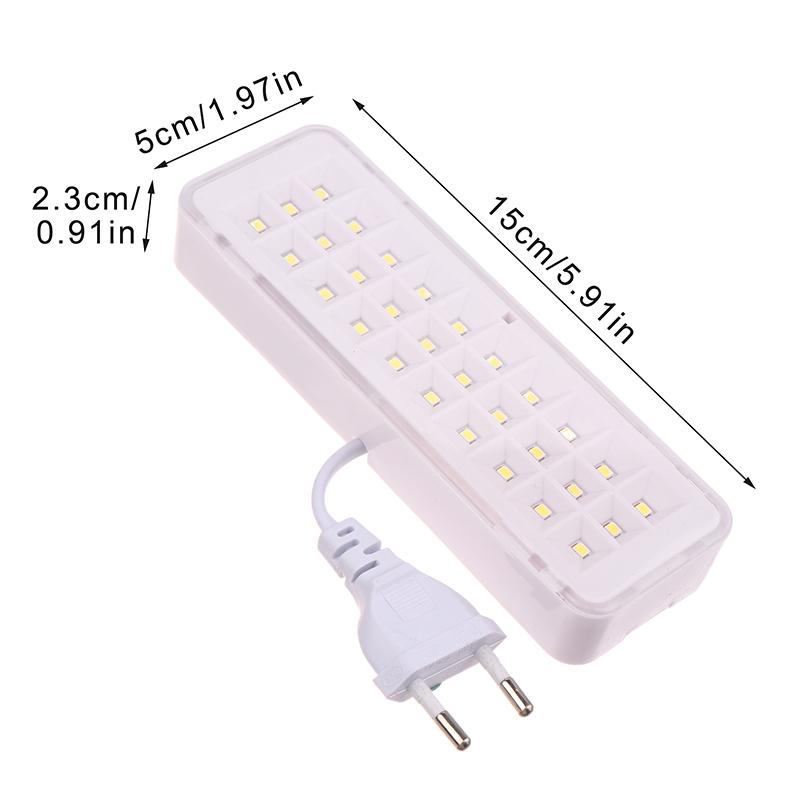 30 светодиодных бусин Аварийный эвакуационный свет Лампа для пожаротушения Настенная Умная светодиодная лампа Диммируемое Аварийное освещение при отключении питания