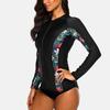 CHARMLEAKS Women Zip UV Sports Shirt Rash Vest Long Sleeve Rashguard Running Biking Beach Shirts Rashguard Tankini Top