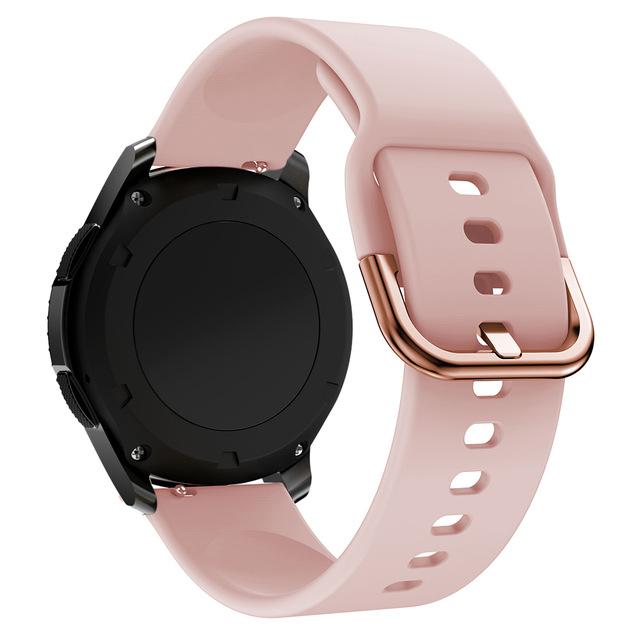 Силиконовый ремешок для Samsung Active 2/Amazfit Bip/Huawei Watch 3/GT2 Спортивный мягкий браслет для 20-мм ремешка Galaxy Watch 4