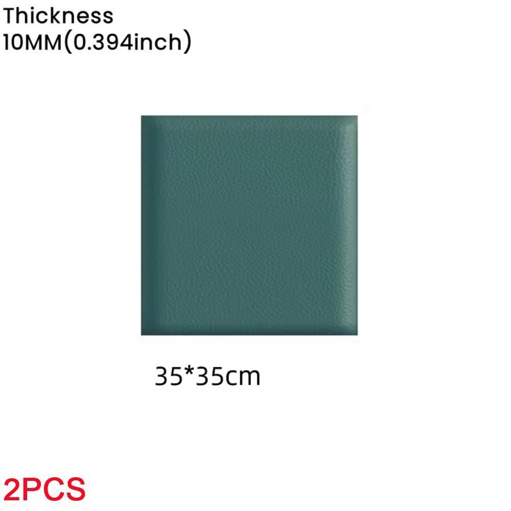 2 шт. Самоклеящиеся 3D Настенные Наклейки Мягкие Панели для Стен Дизайн Мягкой Сумки Противоударные Толщиной 10 мм Защита изголовья кровати из кожи