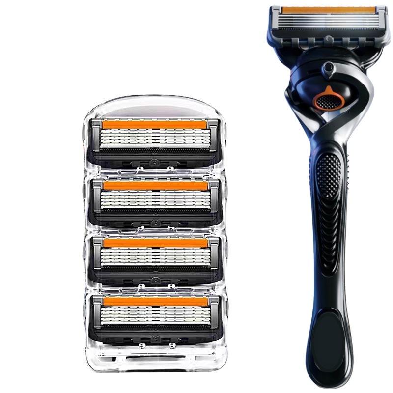 Высококачественная 5-слойная бритва для ручного бритья, сменные лезвия для бритвы для мужчин, наборы режущих головок и держателей для бритв