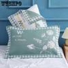 One Pair Three-layer Pillow Towels Gauze Couple Enlarged Double Cartoon Soft Breathable Pillow Covers