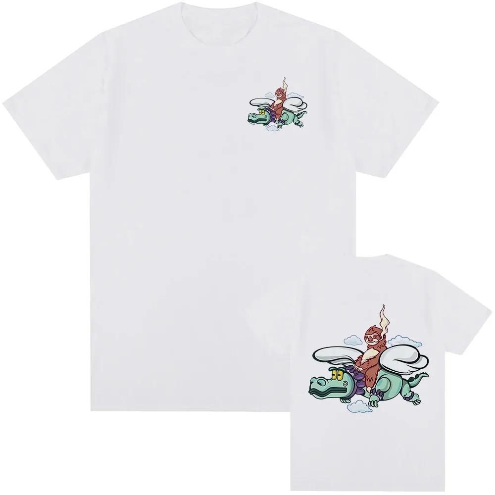 New Trendy Racing Star Logo Graphic T Shirt Unisex Casual Short Sleeve Tees Motorbike Sports Theme Print Streetwear Daily Wear Top